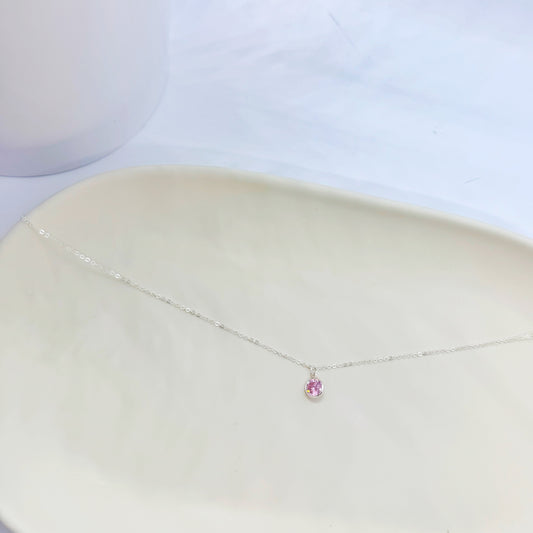 Dainty Birthstone Necklace
