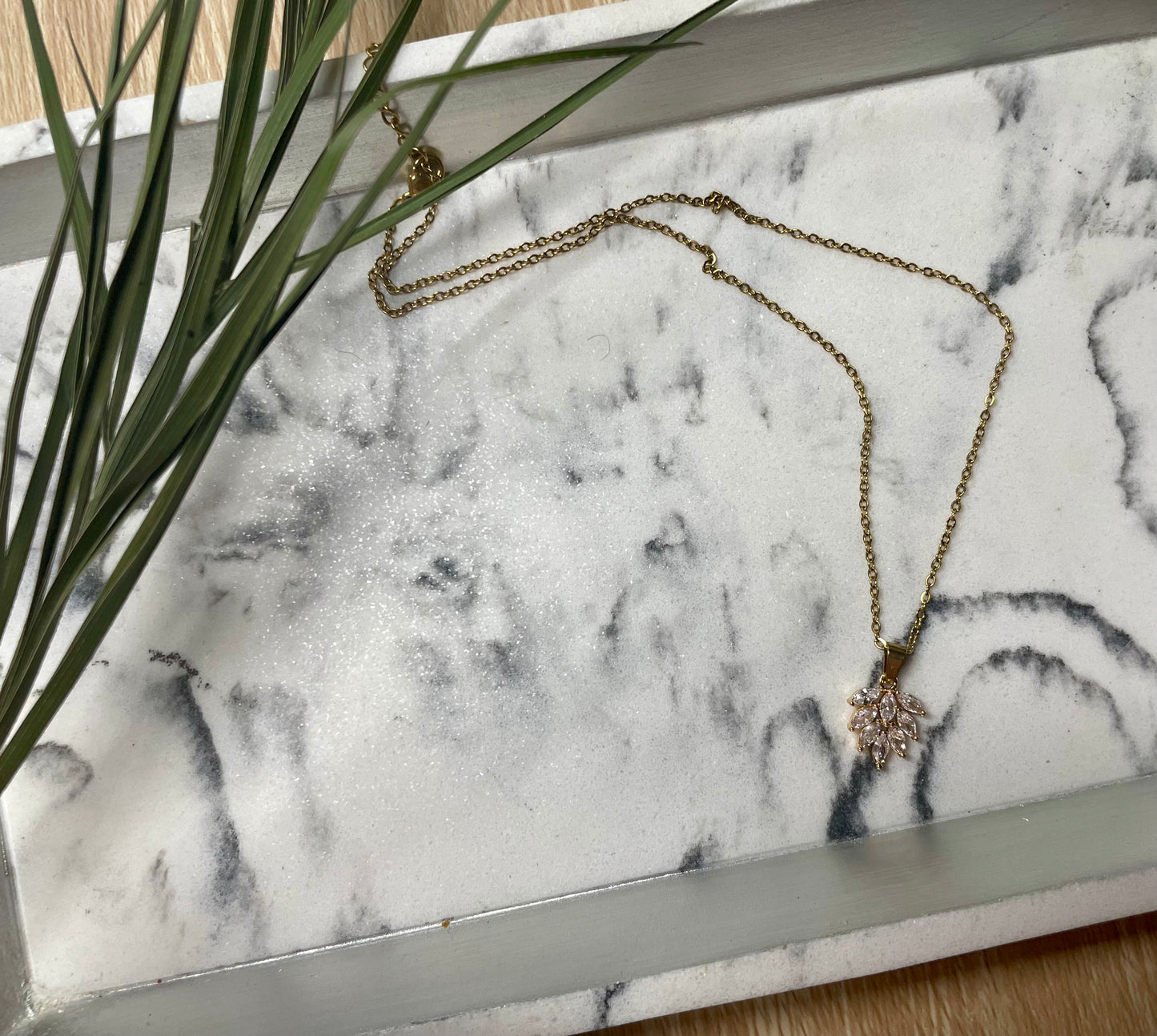 Sylvie Leaf Necklace