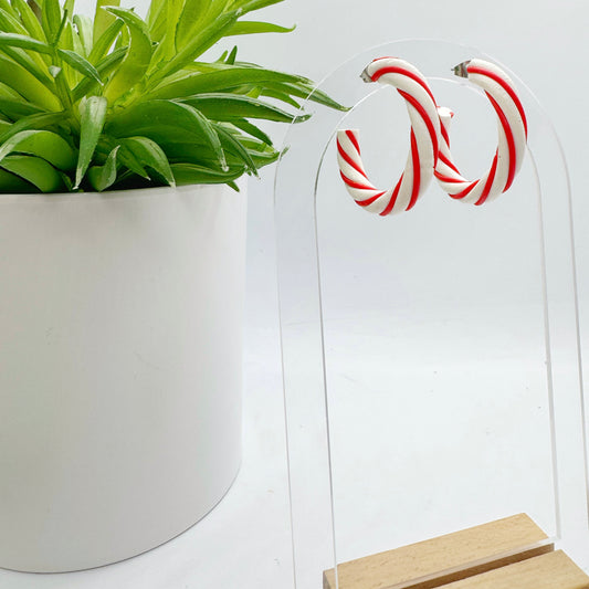 Peppermint Twist Hoops