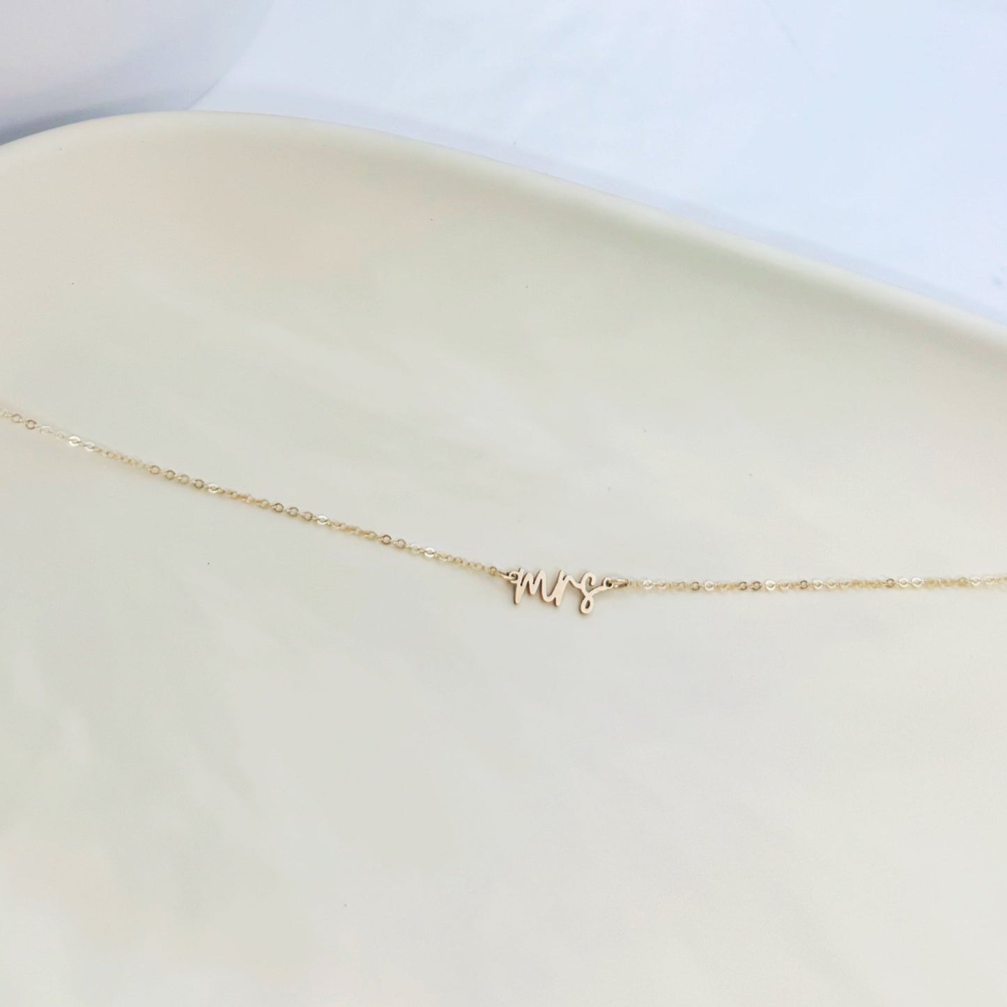 'Mrs' Charm Necklace