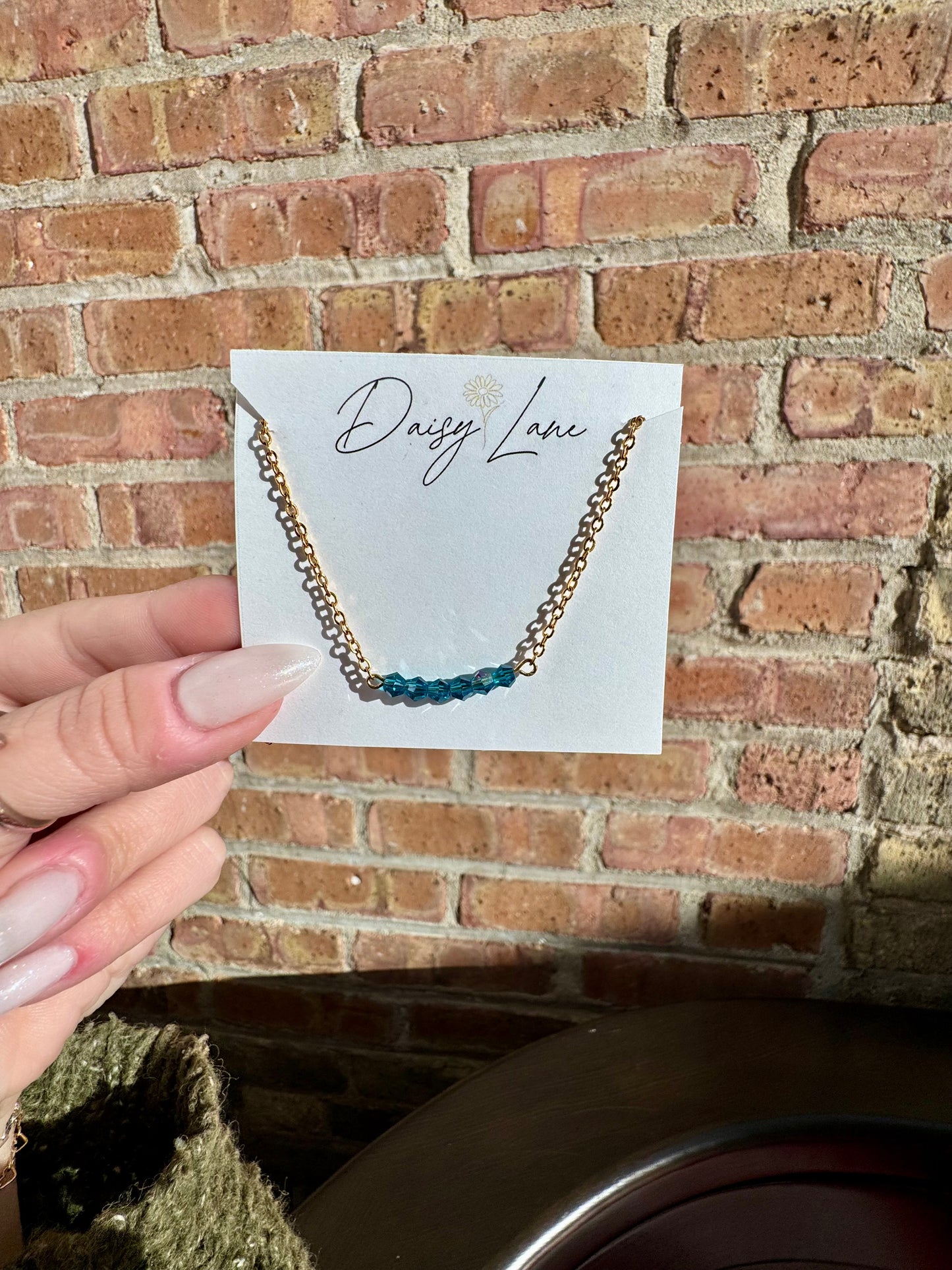 Birthstone Bar Necklace