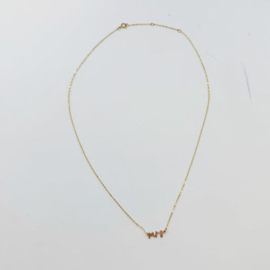 'Mrs' Charm Necklace