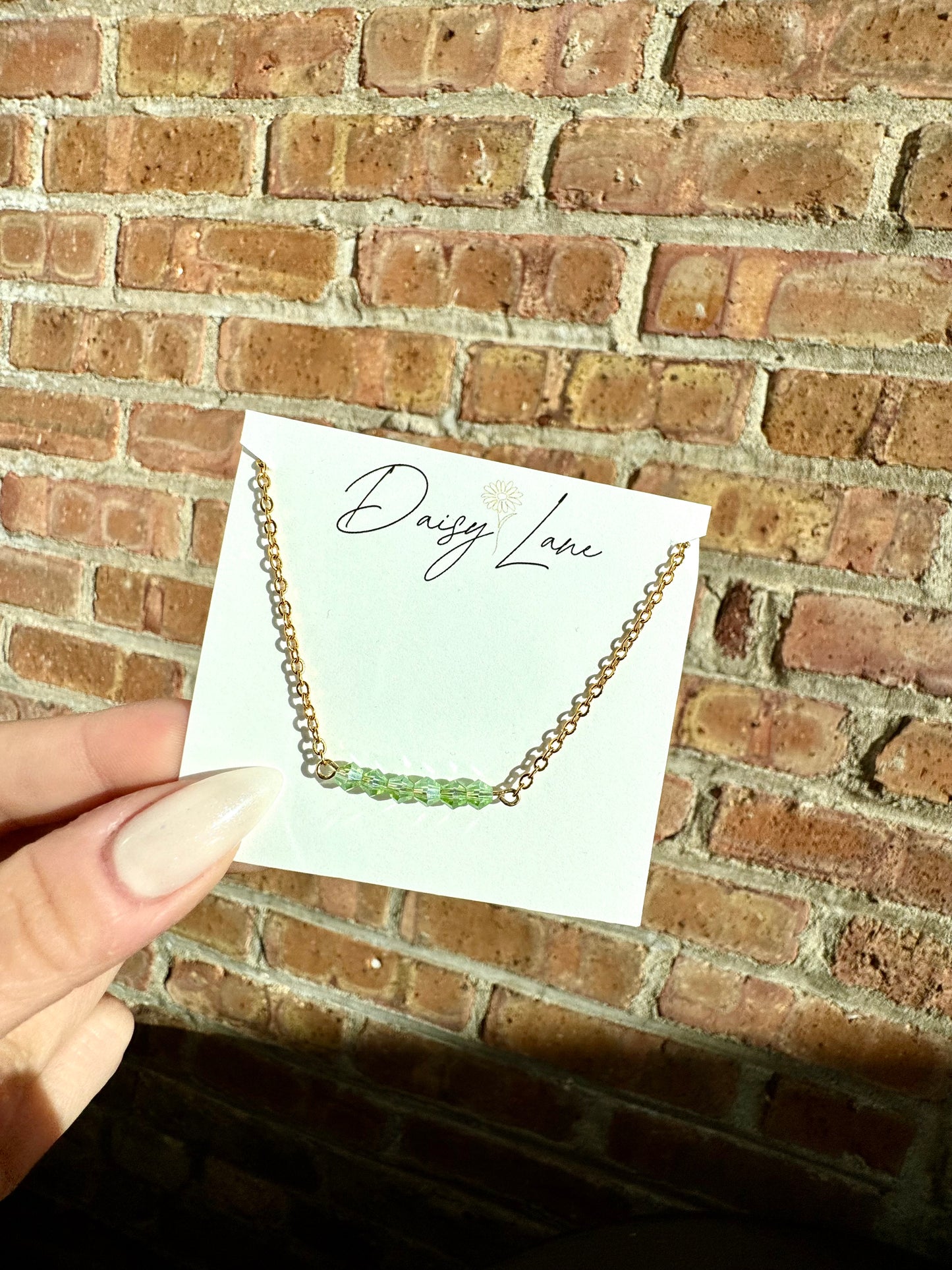 Birthstone Bar Necklace