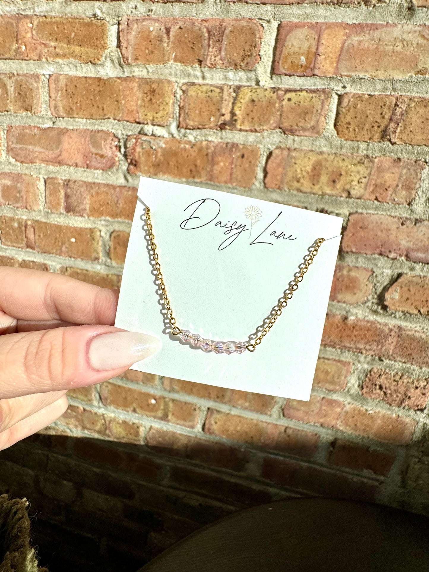 Birthstone Bar Necklace