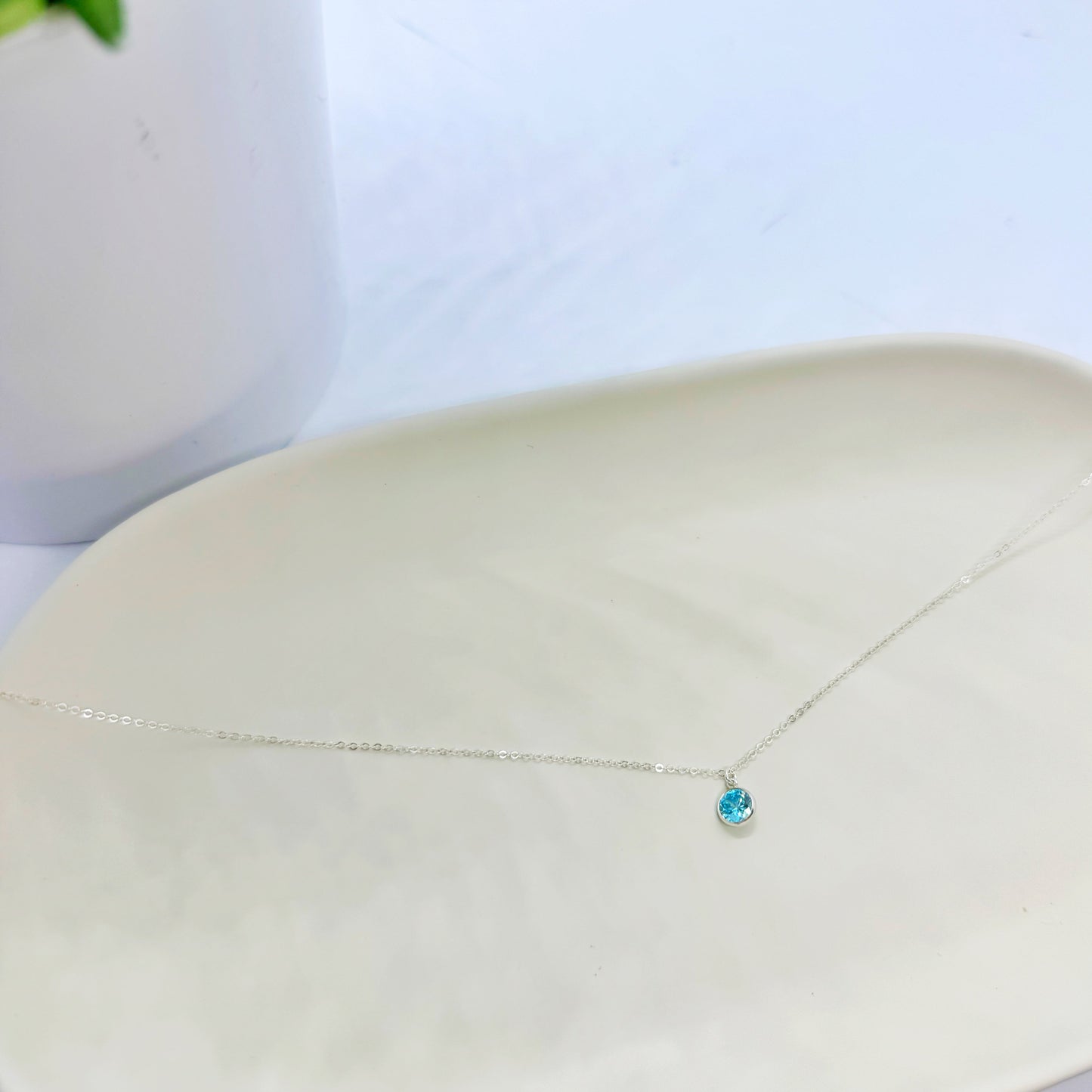 Dainty Birthstone Necklace