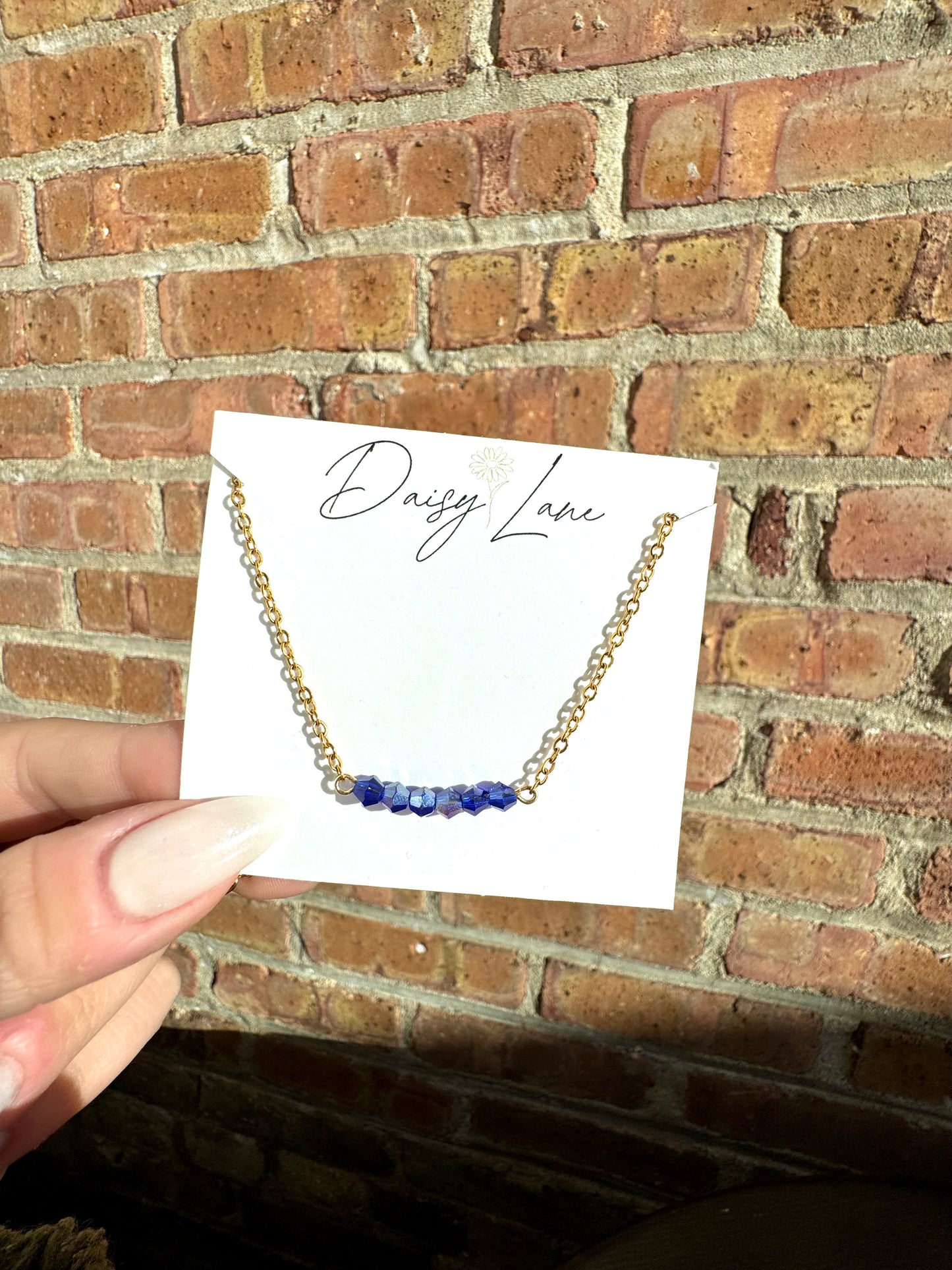 Birthstone Bar Necklace