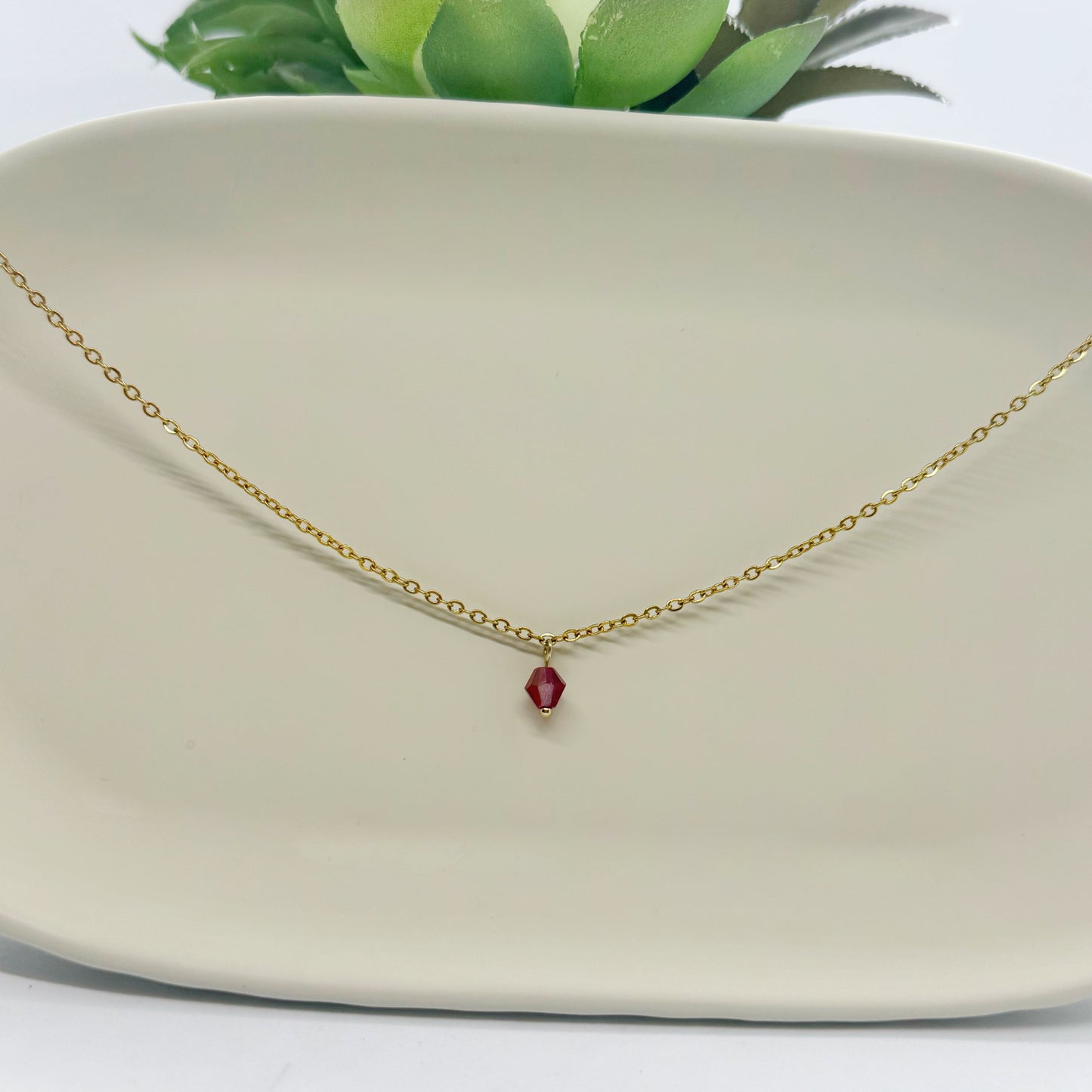 Birthstone Charm Necklace