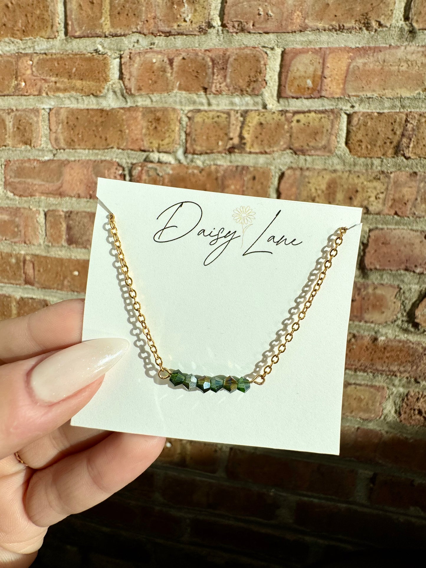 Birthstone Bar Necklace