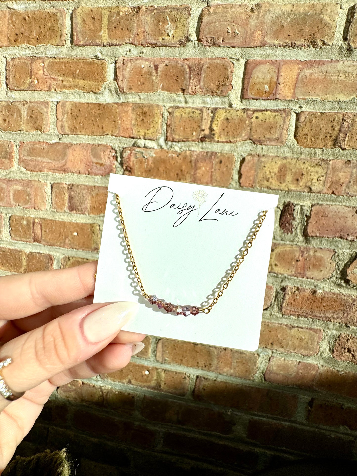 Birthstone Bar Necklace