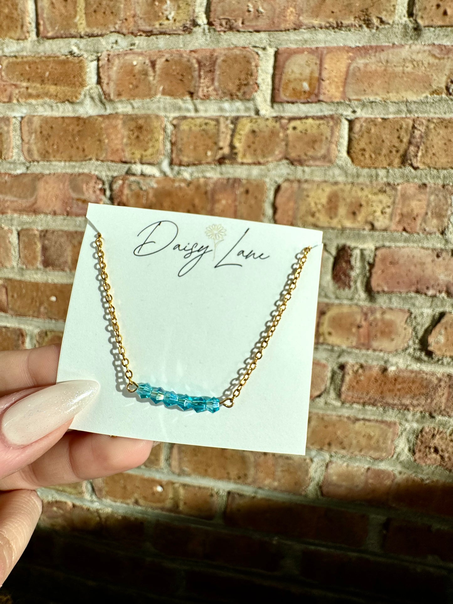Birthstone Bar Necklace