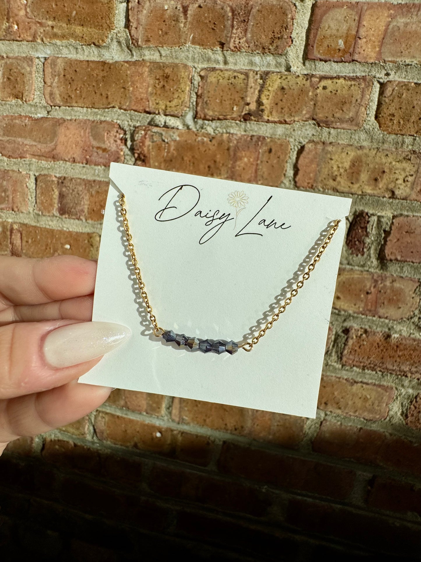 Birthstone Bar Necklace