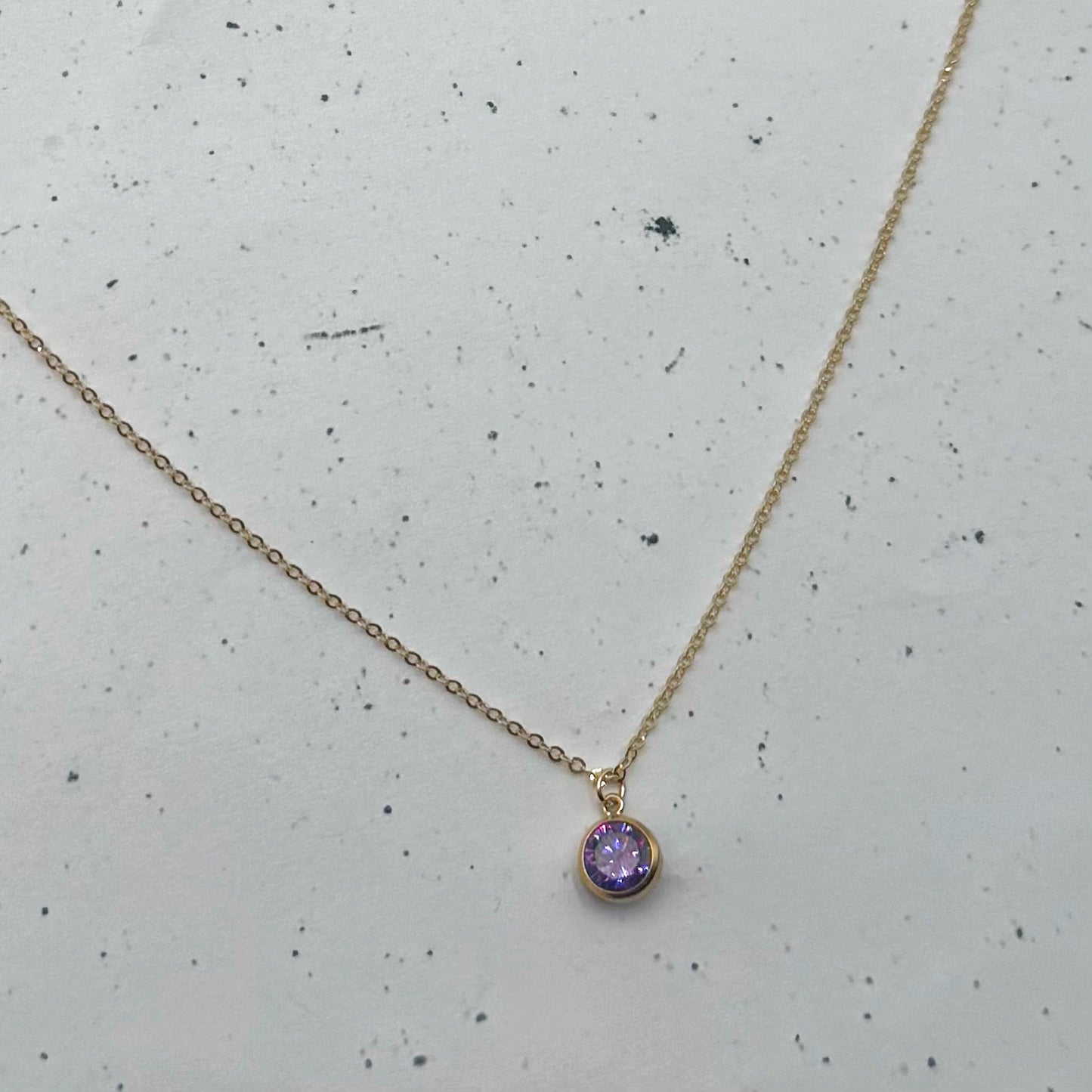 Dainty Birthstone Necklace