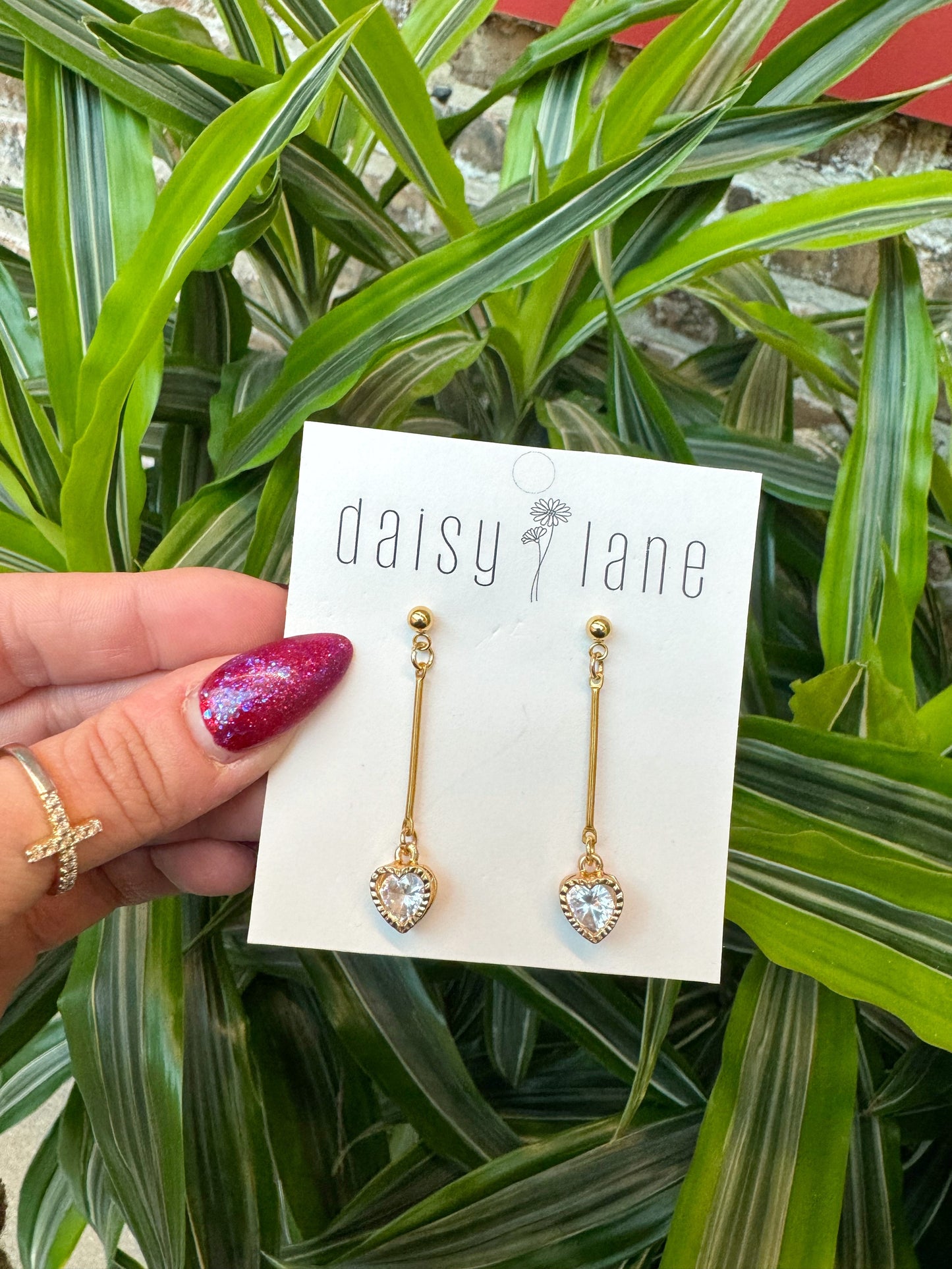Olivia Heart Dangles