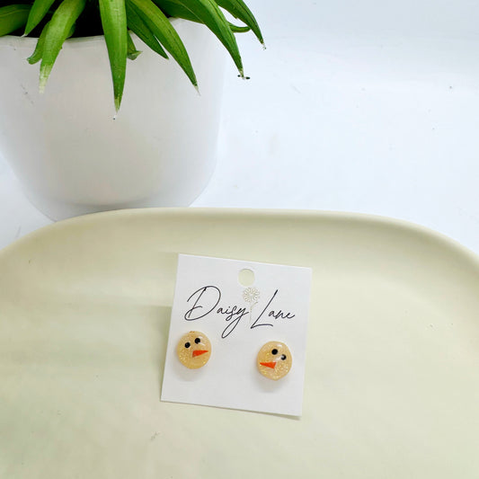 Snowman Shimmer Studs