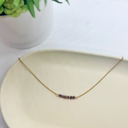 Birthstone Bar Necklace