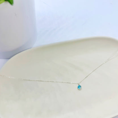 Dainty Birthstone Necklace