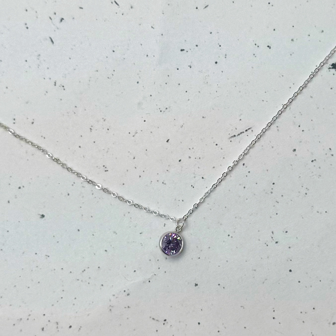 Dainty Birthstone Necklace