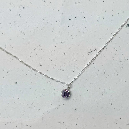Dainty Birthstone Necklace