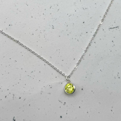 Dainty Birthstone Necklace