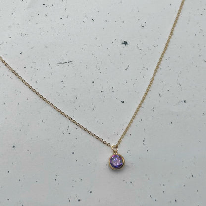 Dainty Birthstone Necklace