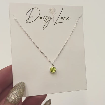 Dainty Birthstone Necklace