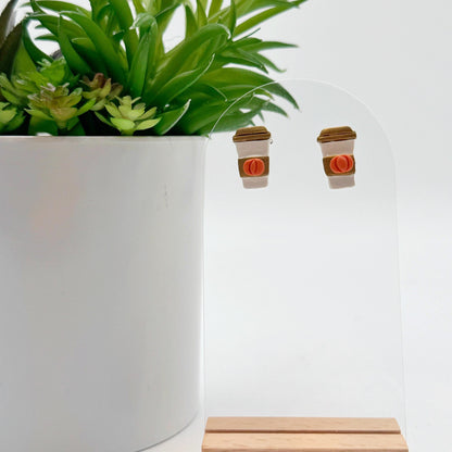 Pumpkin Spice Latte Studs